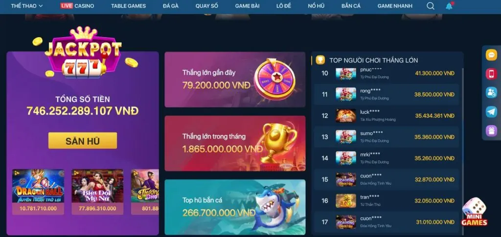Màn hình ứng dụng Mew88 Win Android